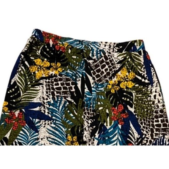 Peck and Peck women's multicolor pull on, elastic waist, wide leg, pants, XL - Picture 4 of 8